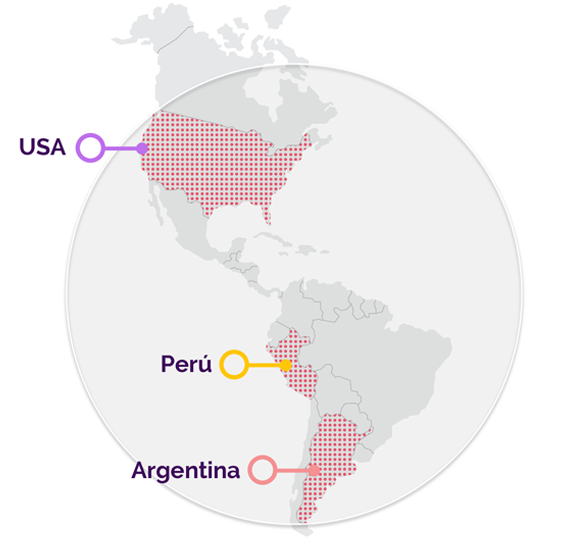 Operaciones en Perú, Argentina y USA